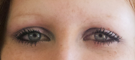 Makayla before Eyebrow enhancement