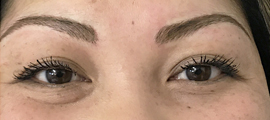 pegasu after brow reshape and color correction